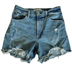 Abercrombie Distressed Denim Shorts